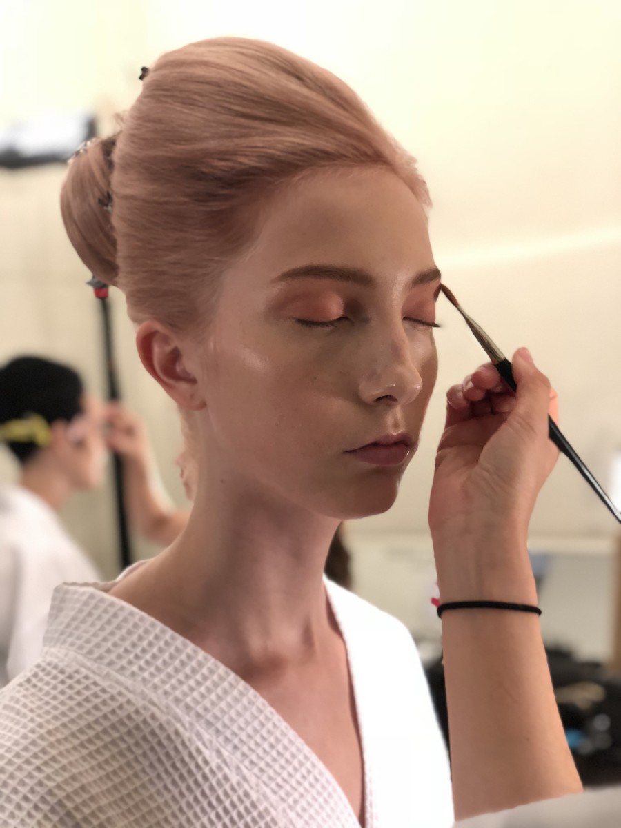 The beauty look at Marc Jacobs Spring 2019. Photo: Stephanie Saltzman/Fashionista
