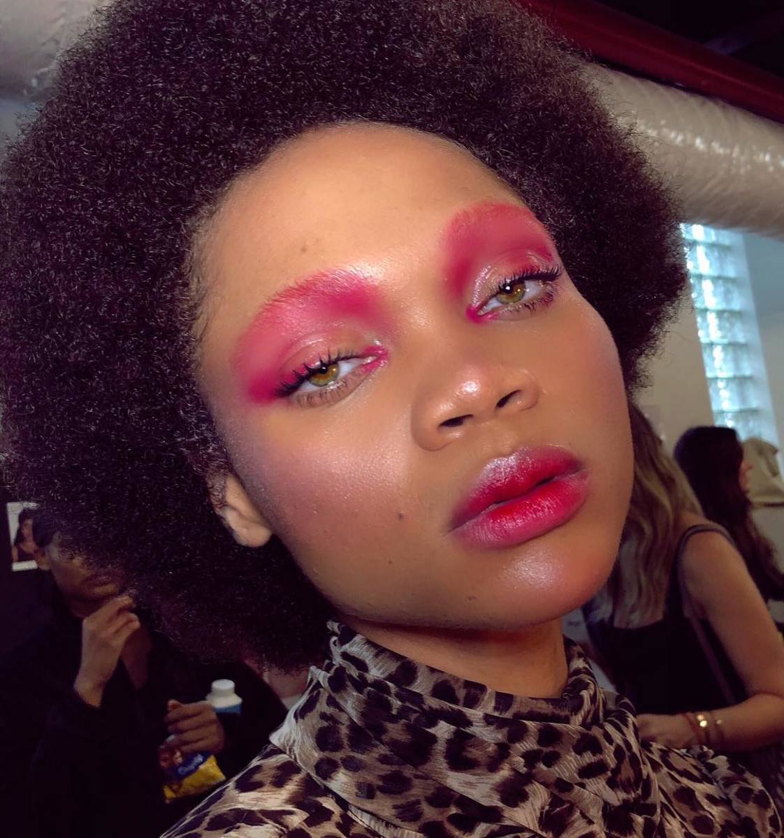 One of the makeup looks from Savage x Fenty's Fall 2018 show. Photo: @fentybeauty/Instagram