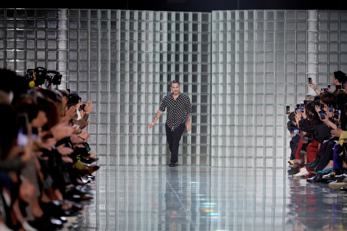 Marc Jacobs taking the bow at his (much-delayed) Spring 2019 runway show. Photo: Randy Brooke/WireImage