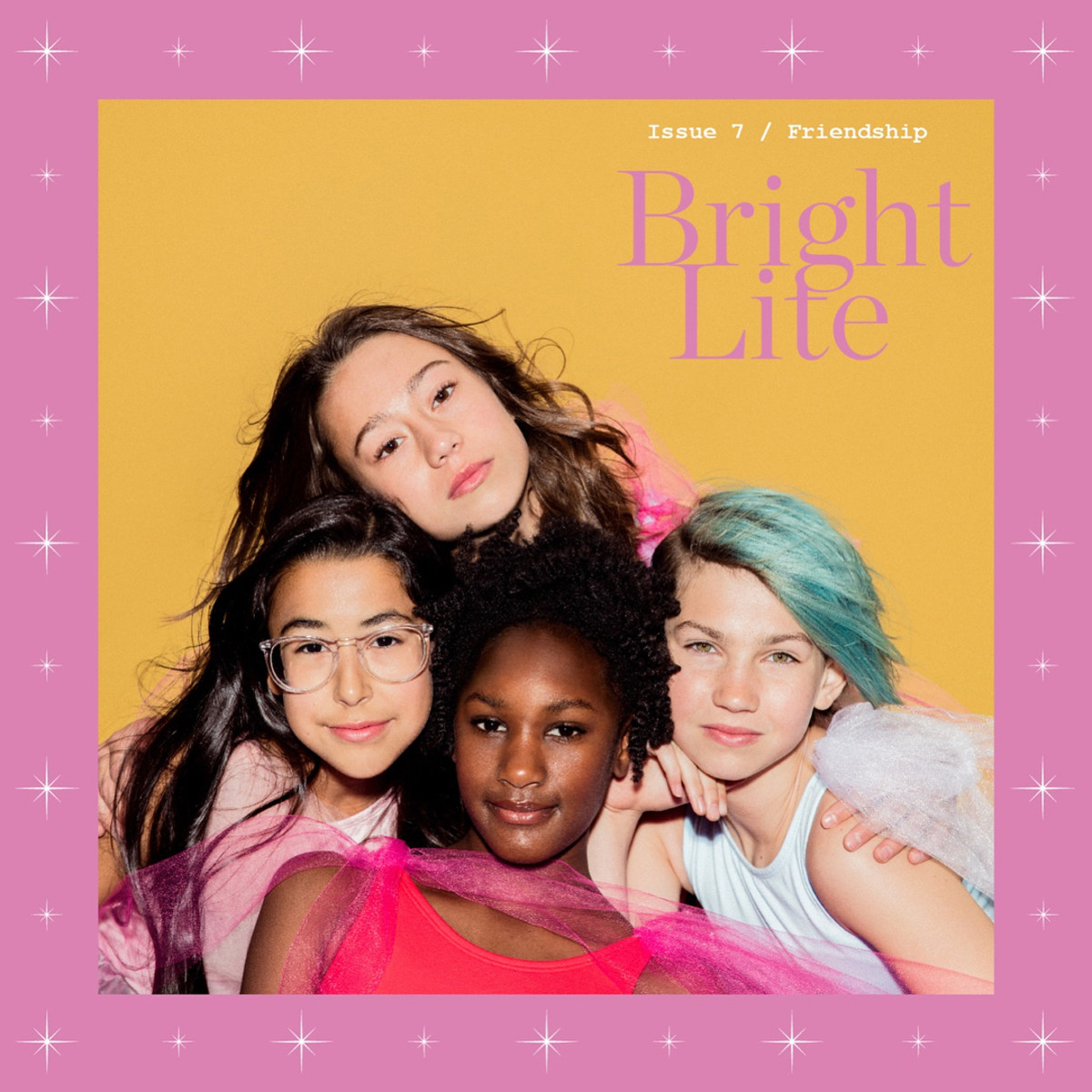 The cover of Bright Lite Magazine's Issue 7 on friendship. Photo: @brightlitemag/Instagram