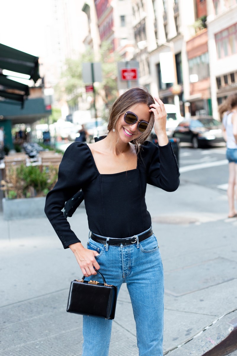 Arielle Charnas in a look from her Something Navy collection. Photo: Something Navy Brand