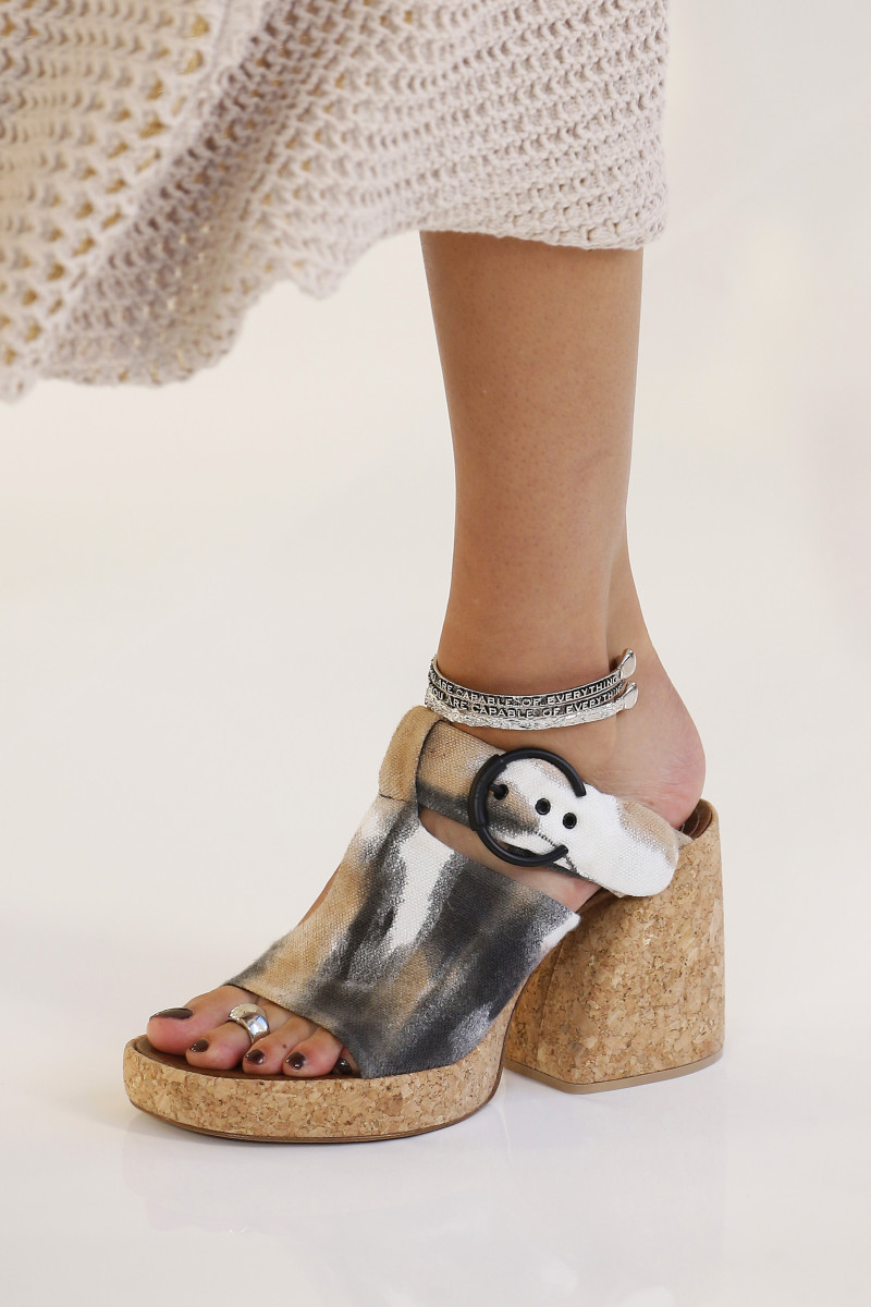 A shoe from Chloé's Spring 2019 collection. Photo: Estrop/Getty Images 