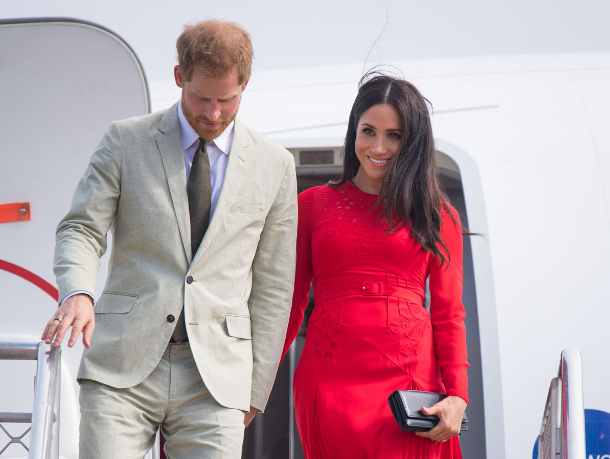 meghan markle red dress