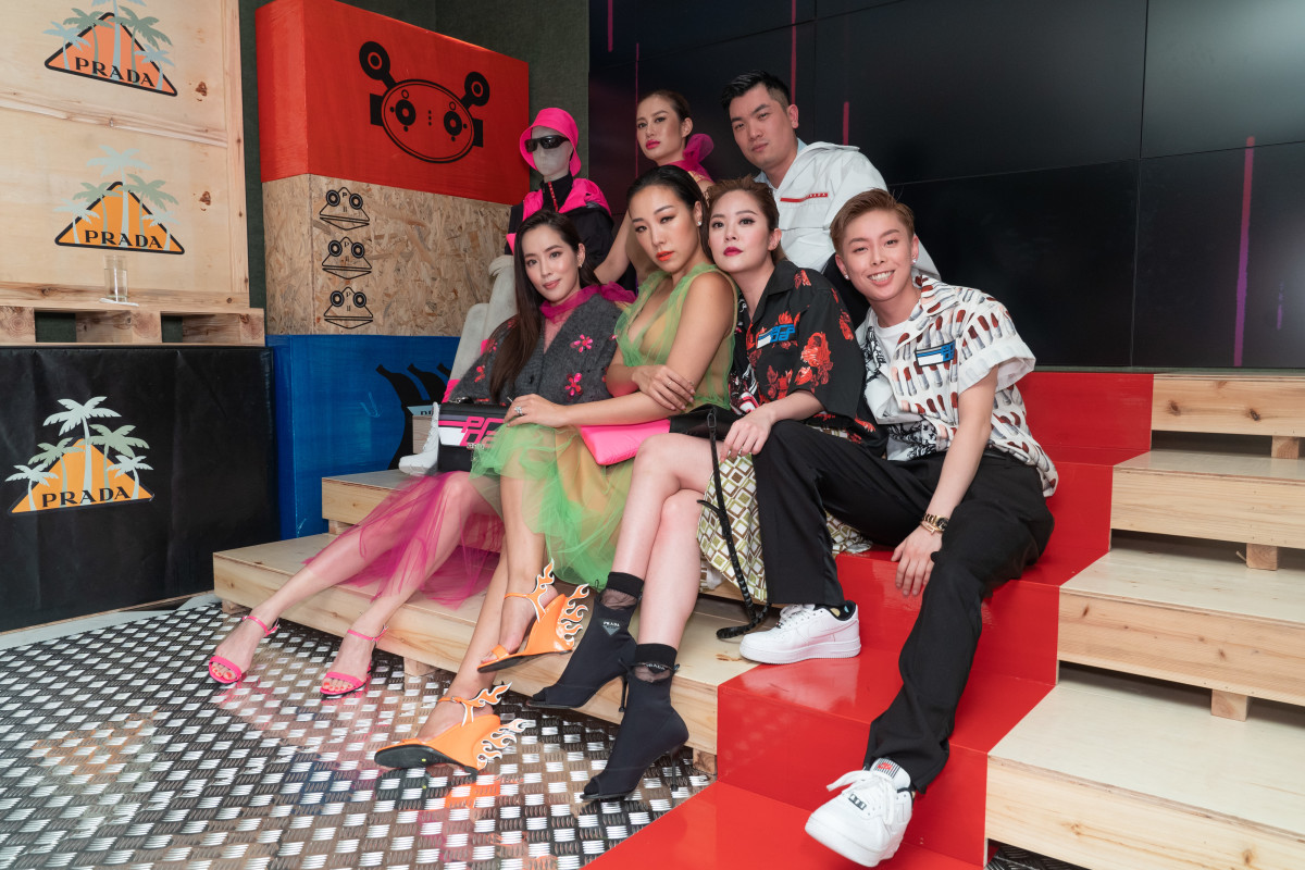 Guests pose at a Prada Linea Rossa event in Hong Kong in 2018. Photo: Anthony Kwan/Getty Images for Prada