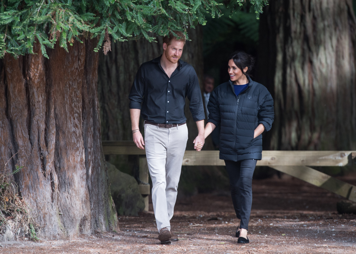 Duke of Sussex Prince Harry and Duchess of Sussex Meghan Markle in Rotorua, New Zealand. Photo: Samir Hussein/WireImage