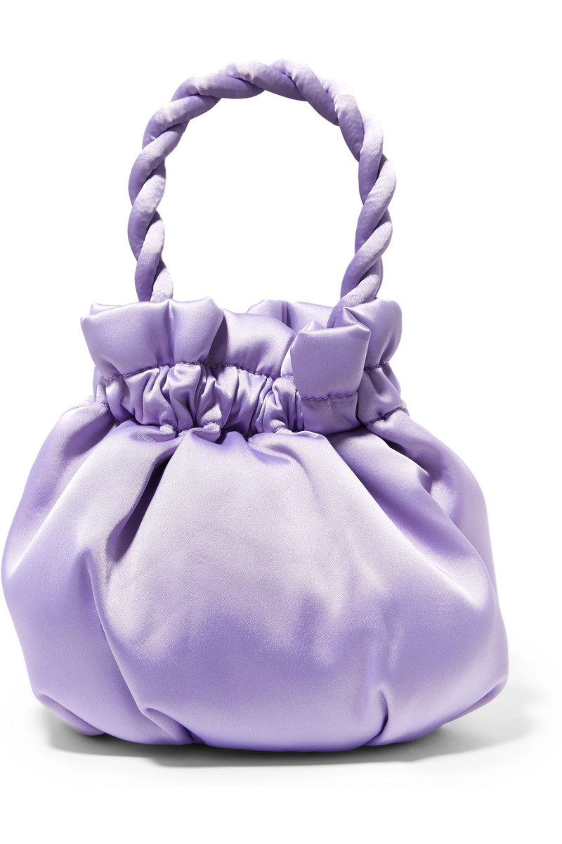 Staud "Grace" satin tote, $250, available here.