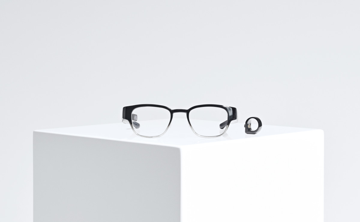 Focals classic frames in grey fade, with black Loop. Photo: Courtesy of North
