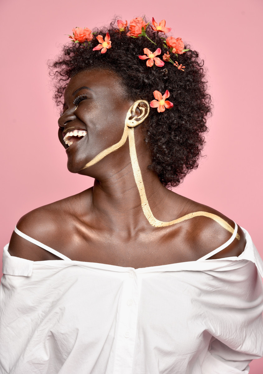 Model Khoudia Diop at the Beautycon Festival in New York. Photo: Kris Connor/Getty Images 
