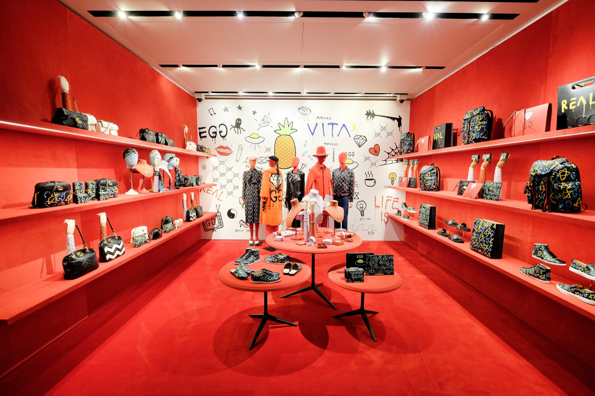 gucci inside store