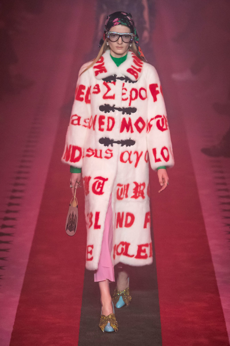 A look from Gucci's Spring 2017 collection. Photo: Imaxtree
