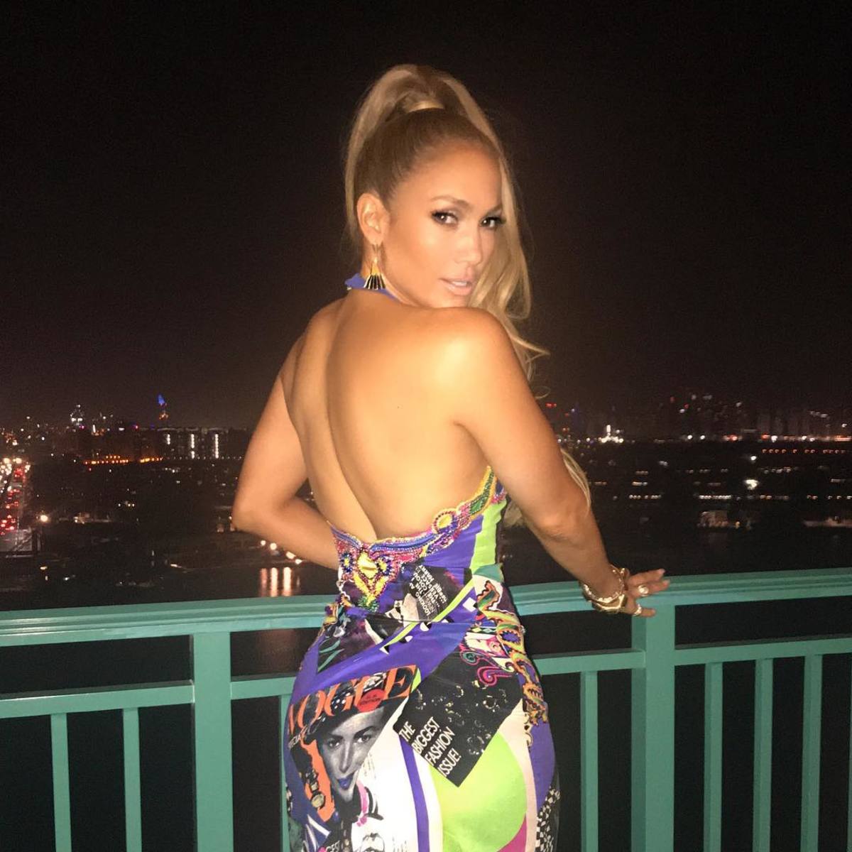 Jennifer Lopez Wears Throwback Versace From Donatella's Gianni