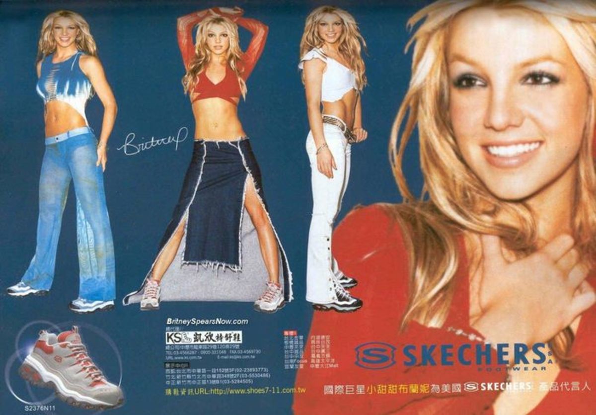 Britney Spears for Skechers, 2001.