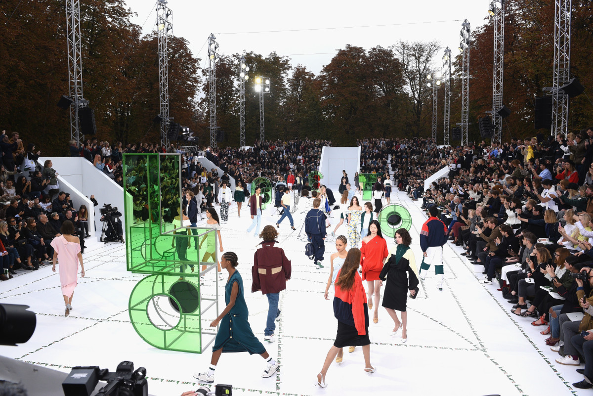 Lacoste's Paris Fashion Week show in September. Photo: Francois Durand/Getty Images