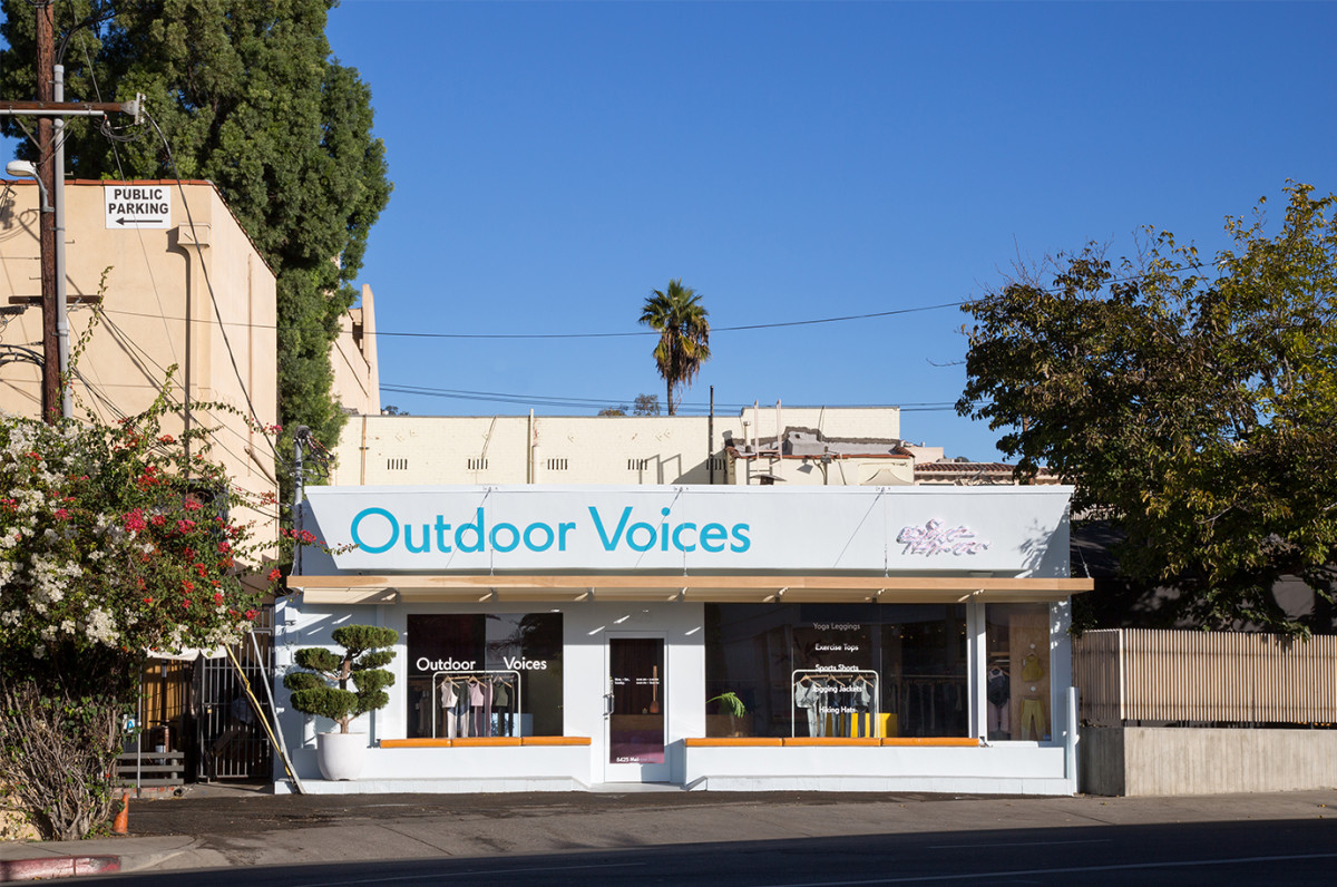 The Outdoor Voices LA store. Photo: Josh Cho