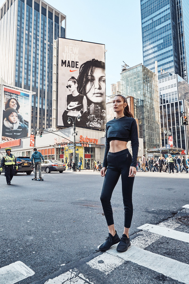 Bella Hadid for Nike. Photo: Nike