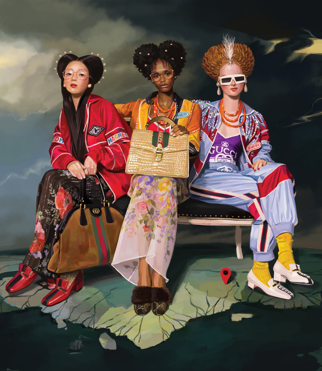 Egoïsme Brullen Spruit Gucci's Spring 2018 Campaign Is Pretty Much as Gucci as It Gets -  Fashionista