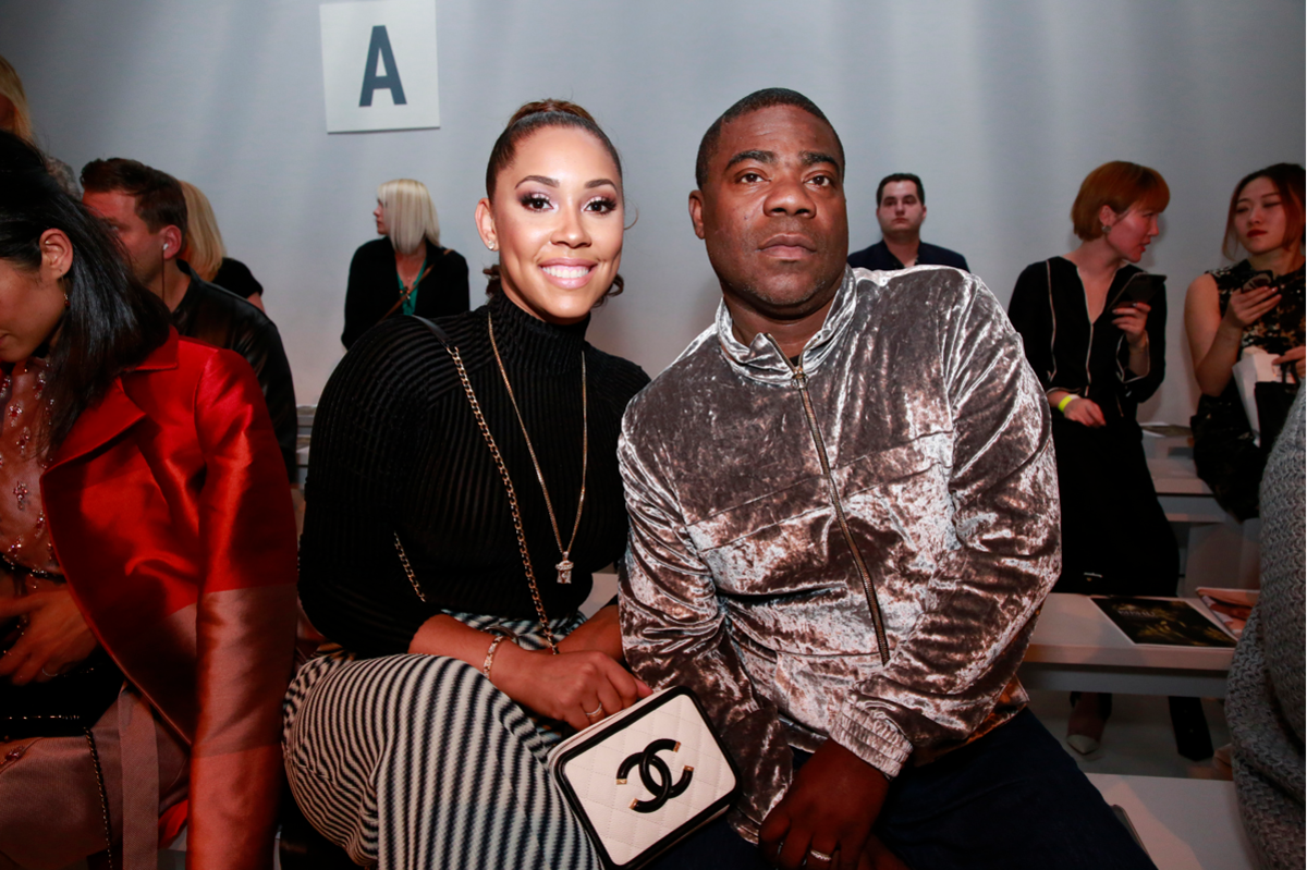 Megan and Tracy Morgan at Bibhu Mohapatra's Fall 2017 runway show, which was the best thing ever. Photo: Courtesy of Think PR