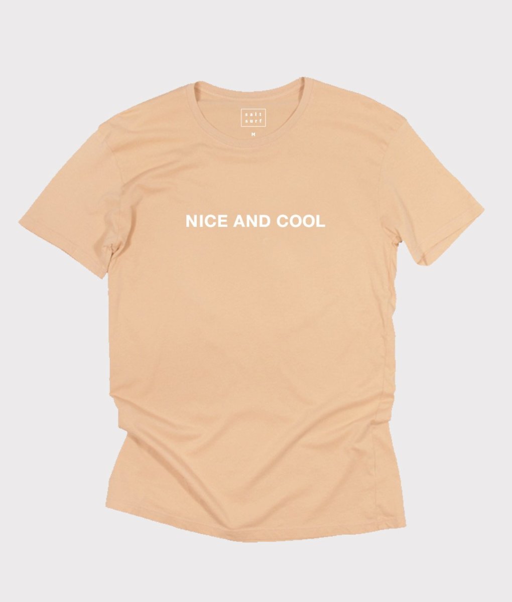 Nice and Cool Tee in Peach, $36, available at Salt Surf.
