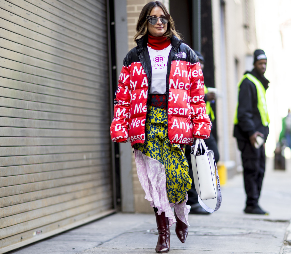 Supreme X North Face By Any Means Necessary Red Large Nuptse