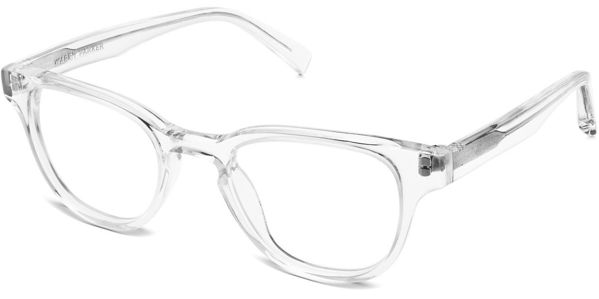 Warby Parker Coley frames in crystal, $95, available at Warby Parker.