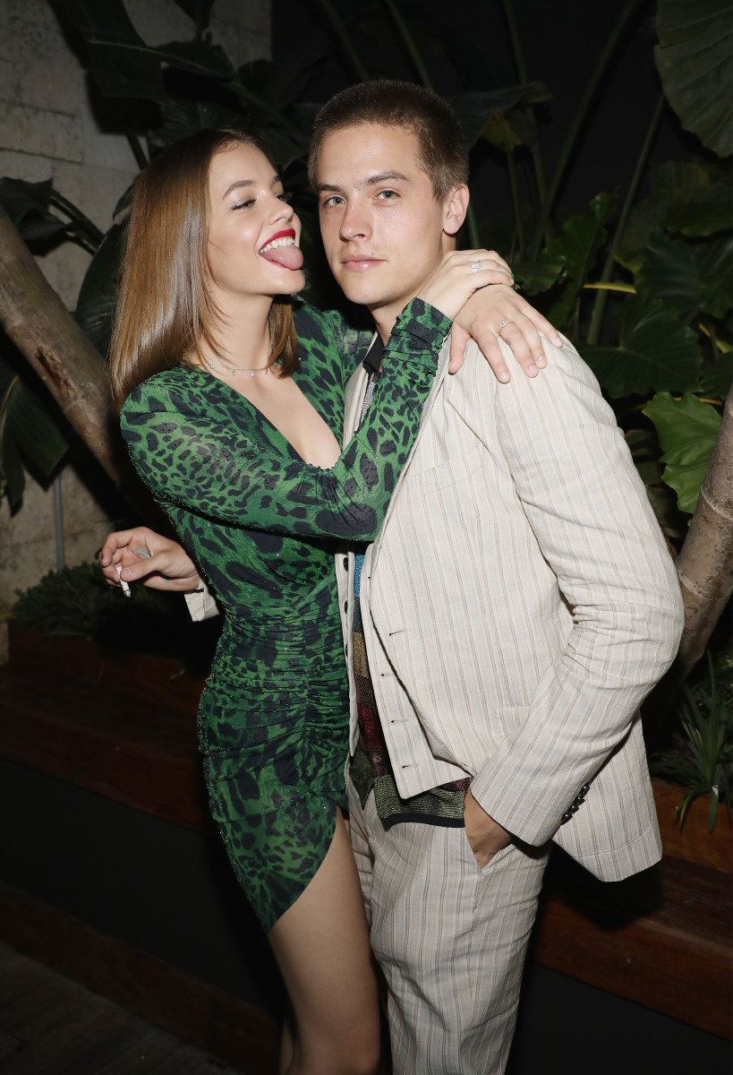Palvin and boyfriend Dylan Sprouse. Photo: Alexander Tamargo/Getty Images for Sports Illustrated