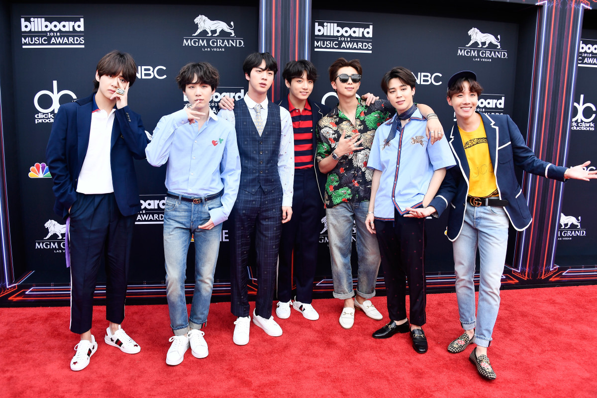BTS at the 2018 Billboard Music Awards in Las Vegas. Photo: Frazer Harrison/Getty Images