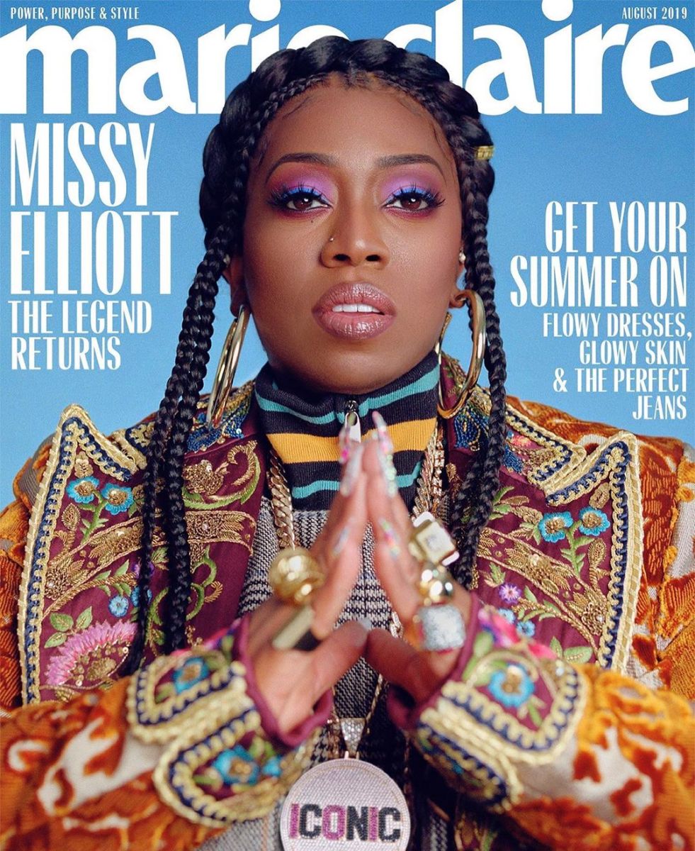 Missy Elliott on the August cover of "Marie Claire." Photo: Micaiah Carter 