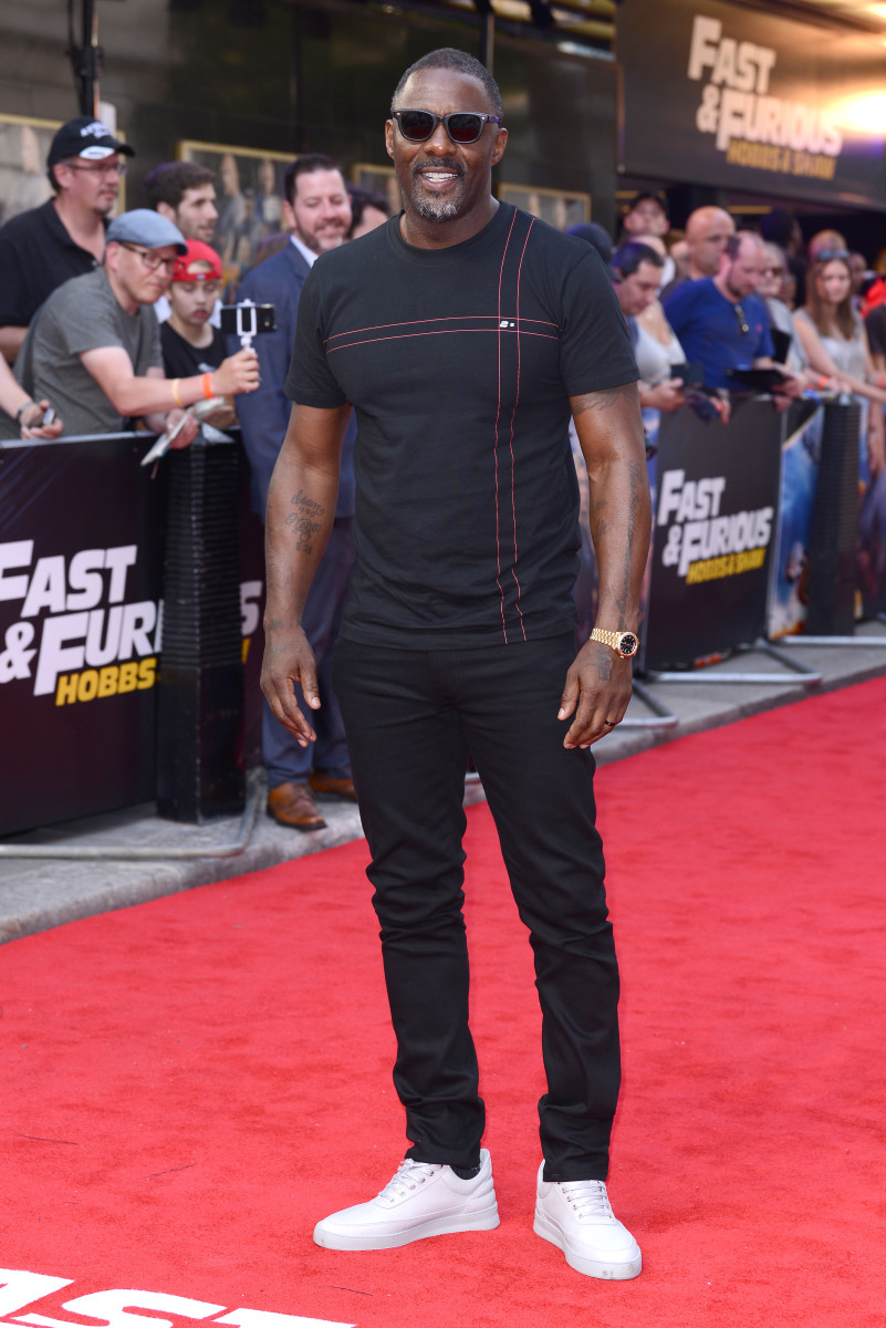 Elba at the 'Fast & Furious: Hobbs & Shaw' premiere in London. Photo: Joe Maher/Getty Images