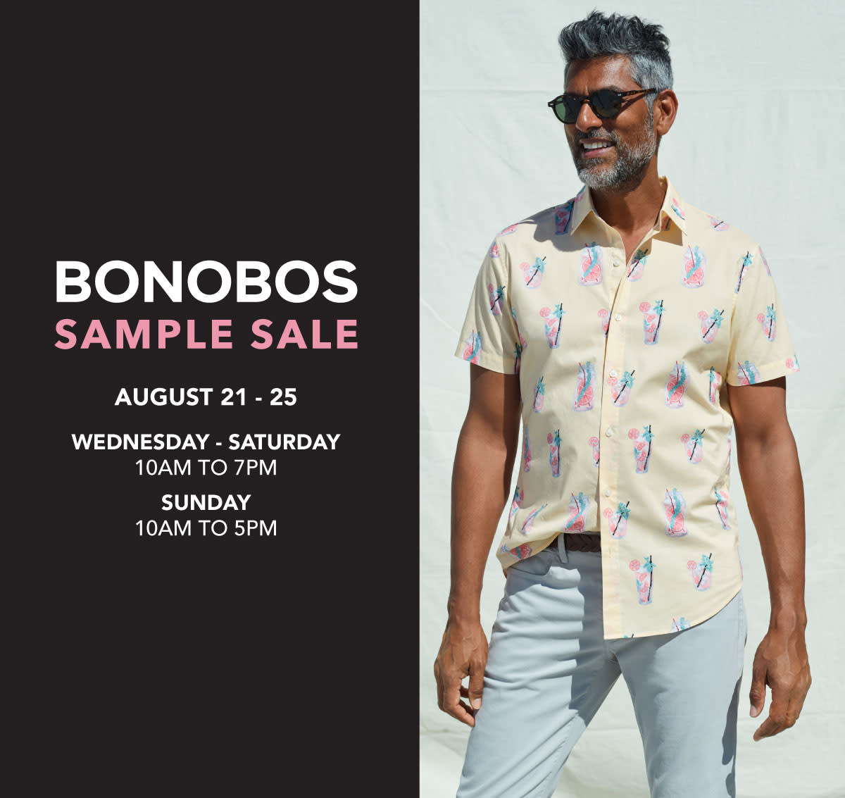 Bonobos + SPEKTRE Sample Sale, Aug 21st 25th Los Angeles Fashionista