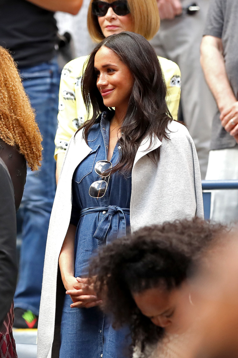 Meghan markle j 2025 crew denim dress