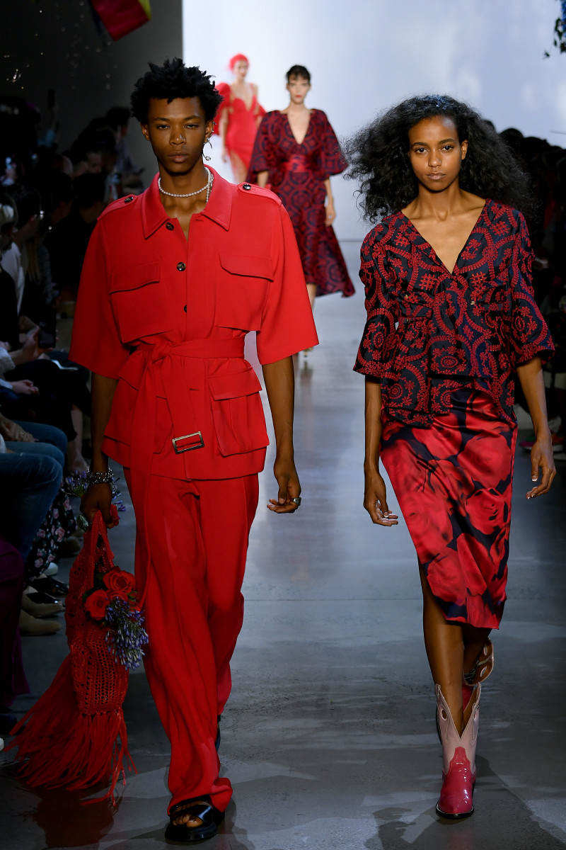 Looks from the Prabal Gurung Spring 2020 collection. Photo: Mike Coppola/Getty Images for NYFW: The Shows