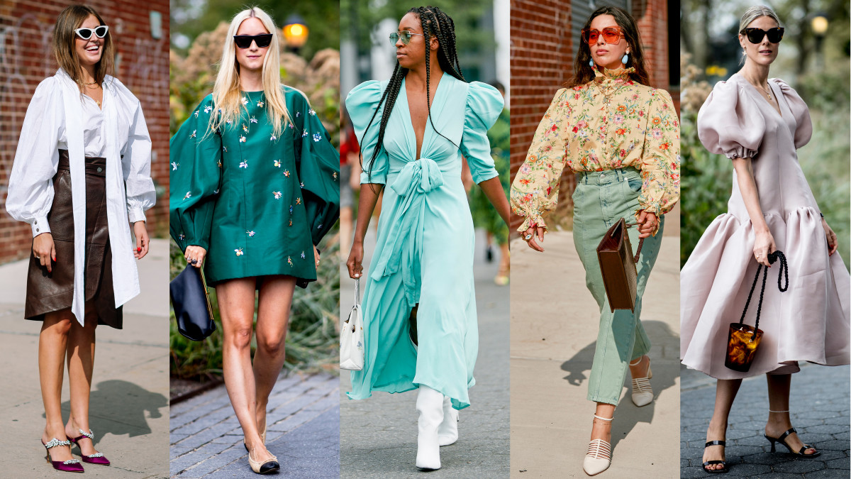 On the street at New York Fashion Week Spring 2020. Photos: Jeremy Kang/Fashionista; Imaxtree (4)
