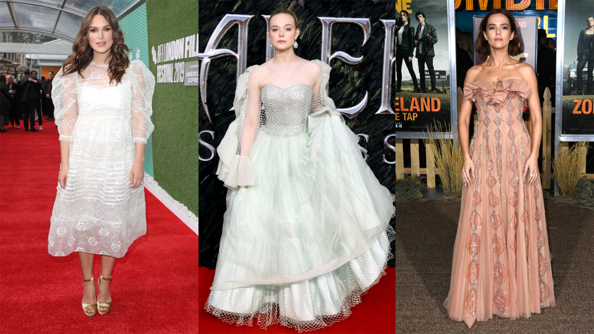 Keira Knightley, Elle Fanning and Zoey Deutch. Photos: Getty Images 