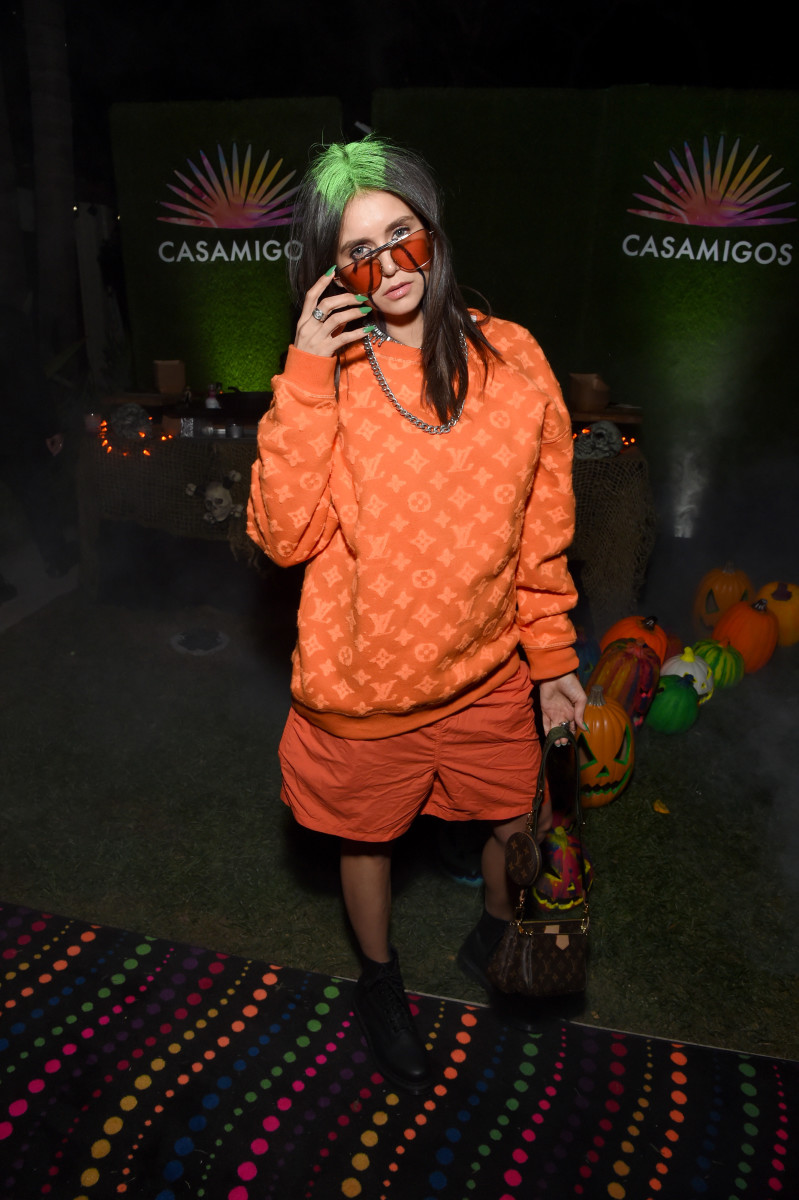 Nina Dobrev as Billie Eilish at the 2019 Casamigos Halloween Party. Photo: Michael Kovac/Getty Images for Casamigos
