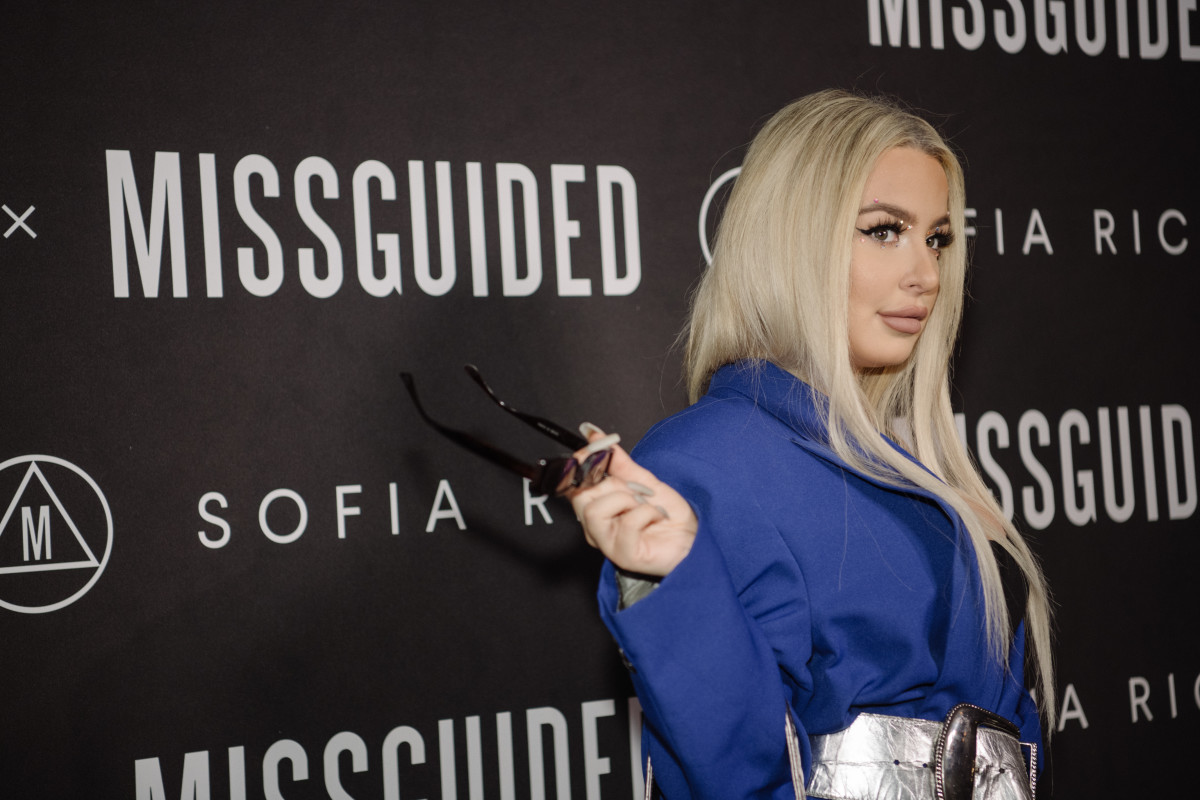 Tana Mongeau at the Sofia Richie x Missguided launch party. 