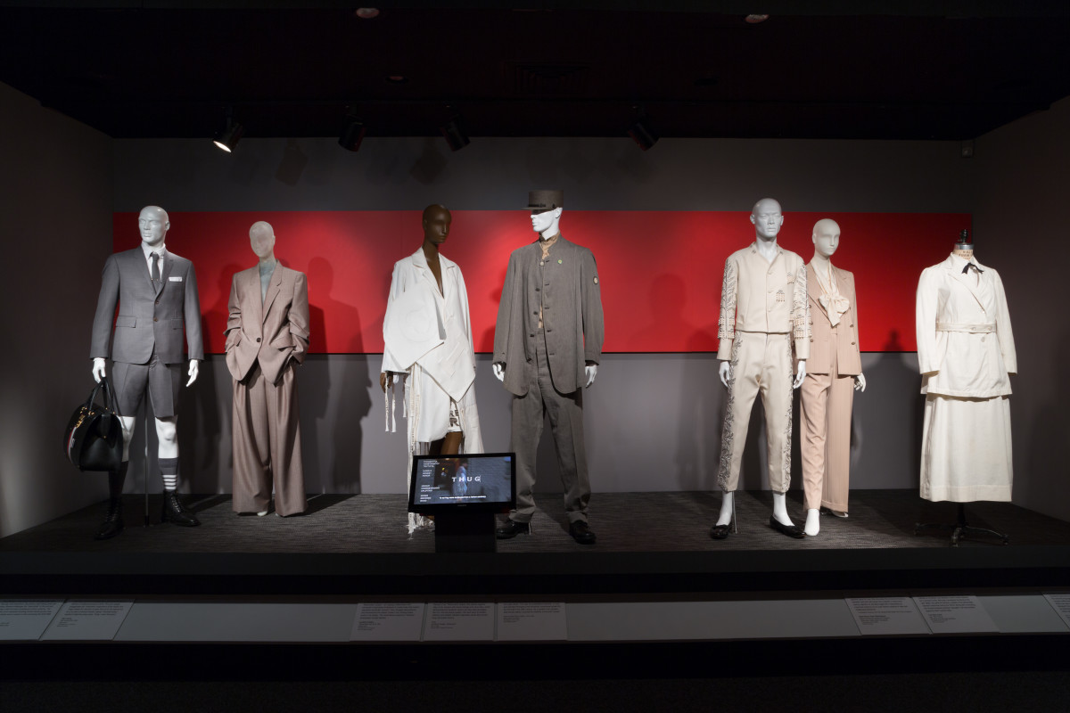 Installation view of "Power Mode: The Force of Fashion."