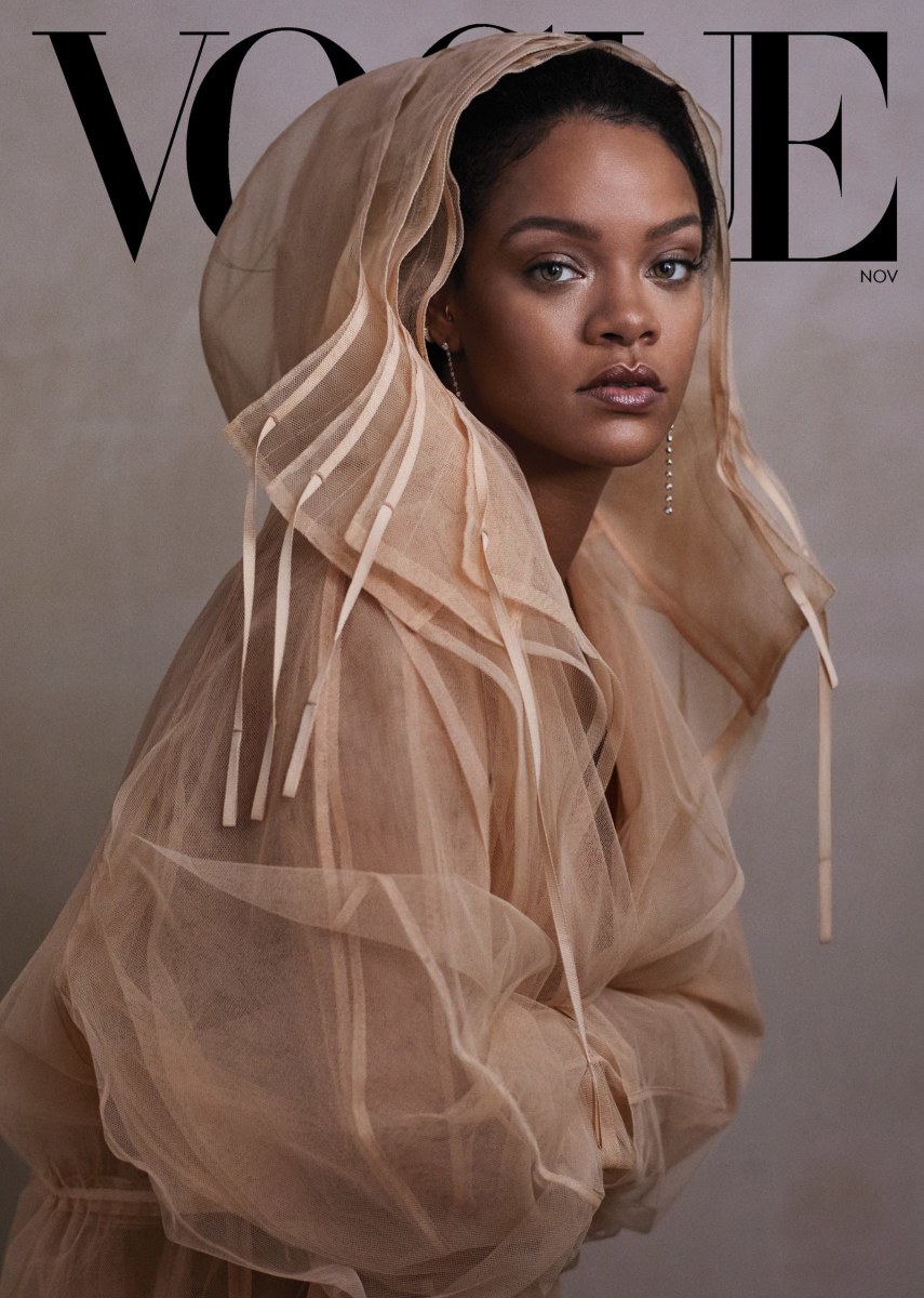 Rihanna on the November 2019 cover of 'Vogue.'