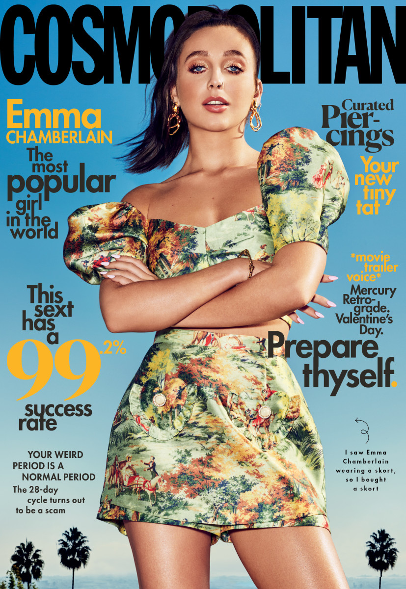 Must Read: Emma Chamberlain Covers 'Cosmopolitan', Black Frame