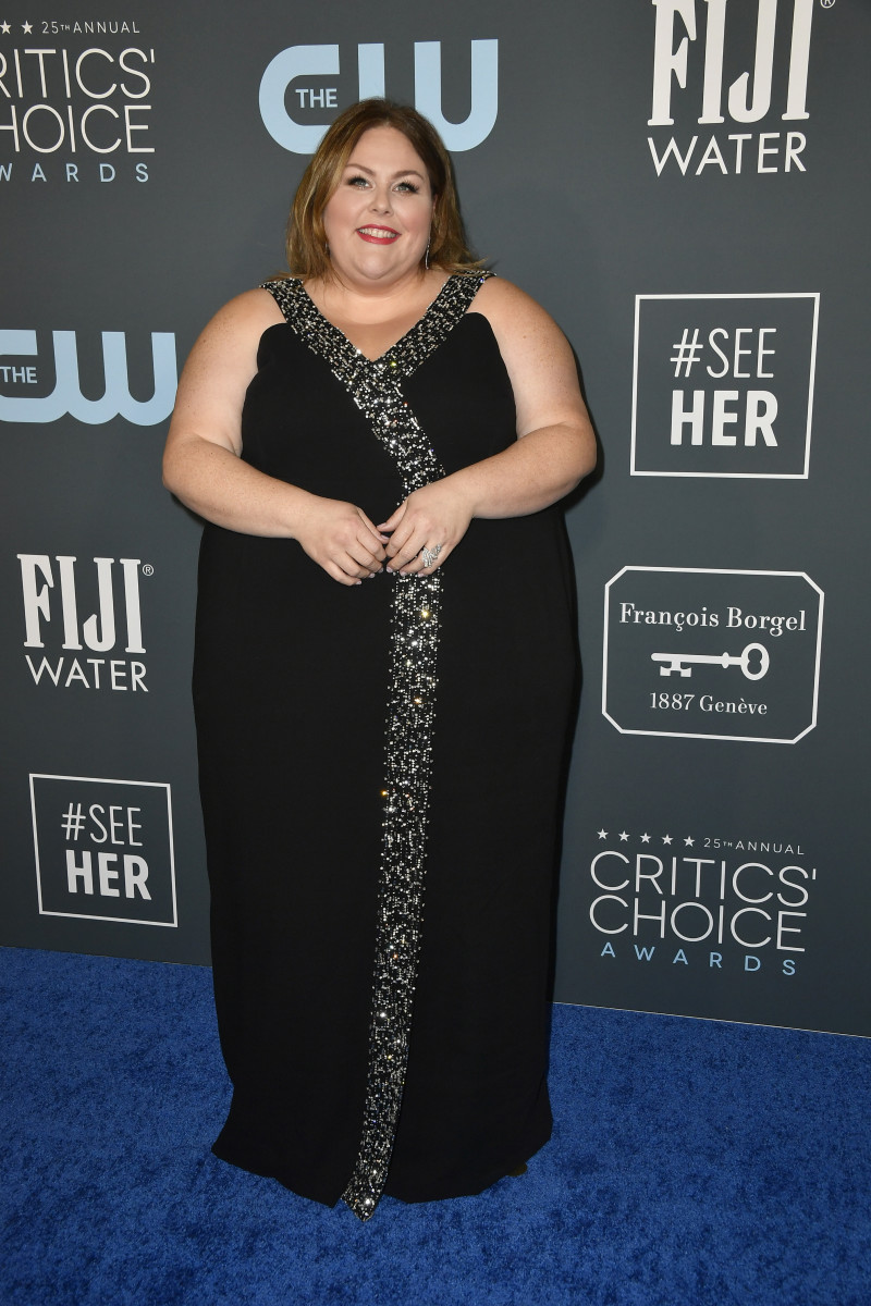 Chrissy Metz wore a dress from 11 Honoré's upcoming in-house like to the 2020 Critics' Choice Awards.
