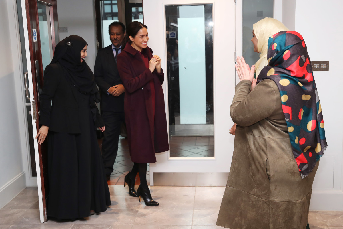 Meghan, Duchess of Sussex, visits the Hubb Community Kitchen in London. Photo: Jack Taylor/Getty Images