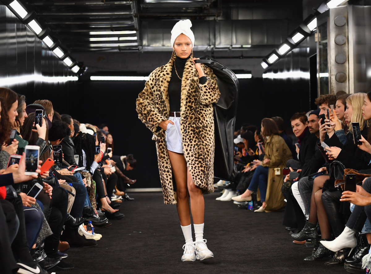 A look from Alexander Wang's Collection 2 runway show. Photo: Angela Weiss/AFP/Getty Images