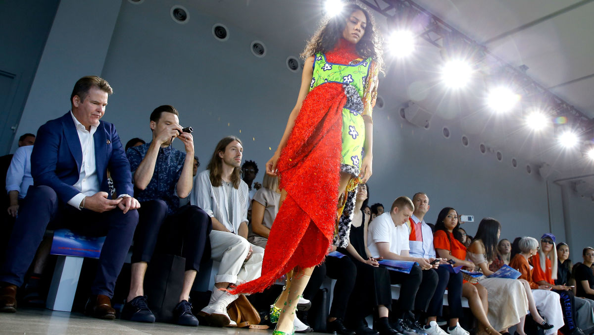 A look from the 2018 Parsons MFA show. Photo: John Lamparski/Getty Images for NYFW: The Shows