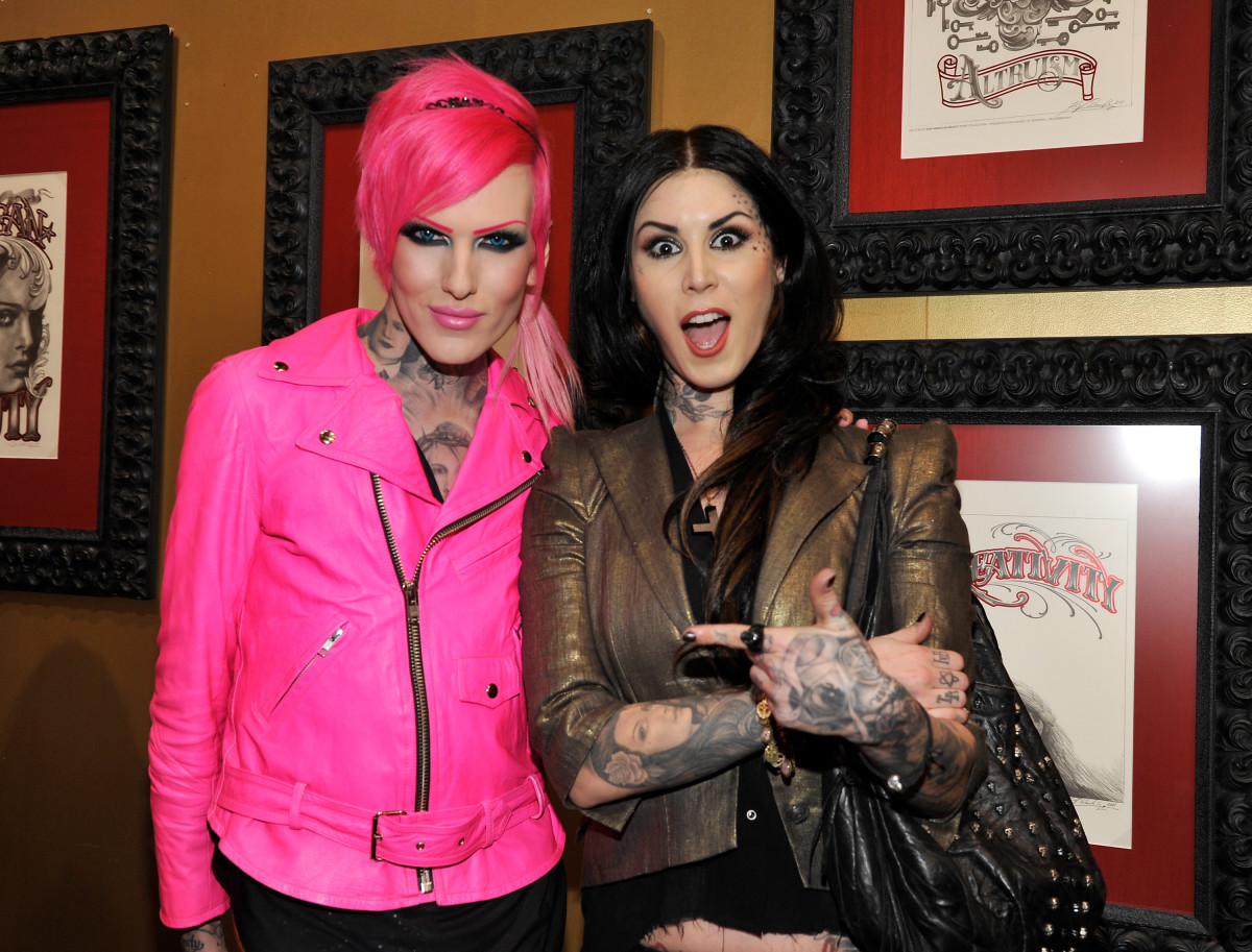 Jeffree Star and Kat Von D. Photo: John Sciulli/Getty Images For Sephora