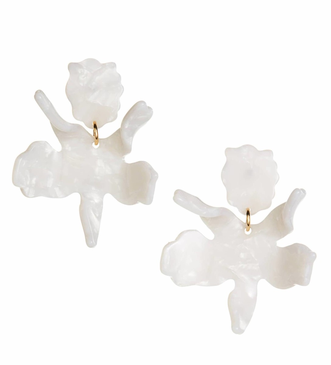 Lele Sadoughi Small Paper Lily Drop Earrings, $125, available here.