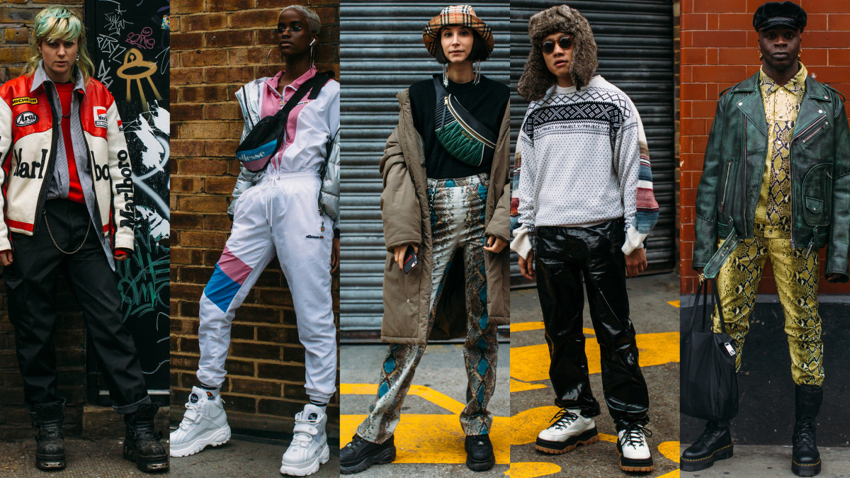 The Street Style Crowd Made Platform Sneakers a Thing at London Fashion Week Men s Fashionista