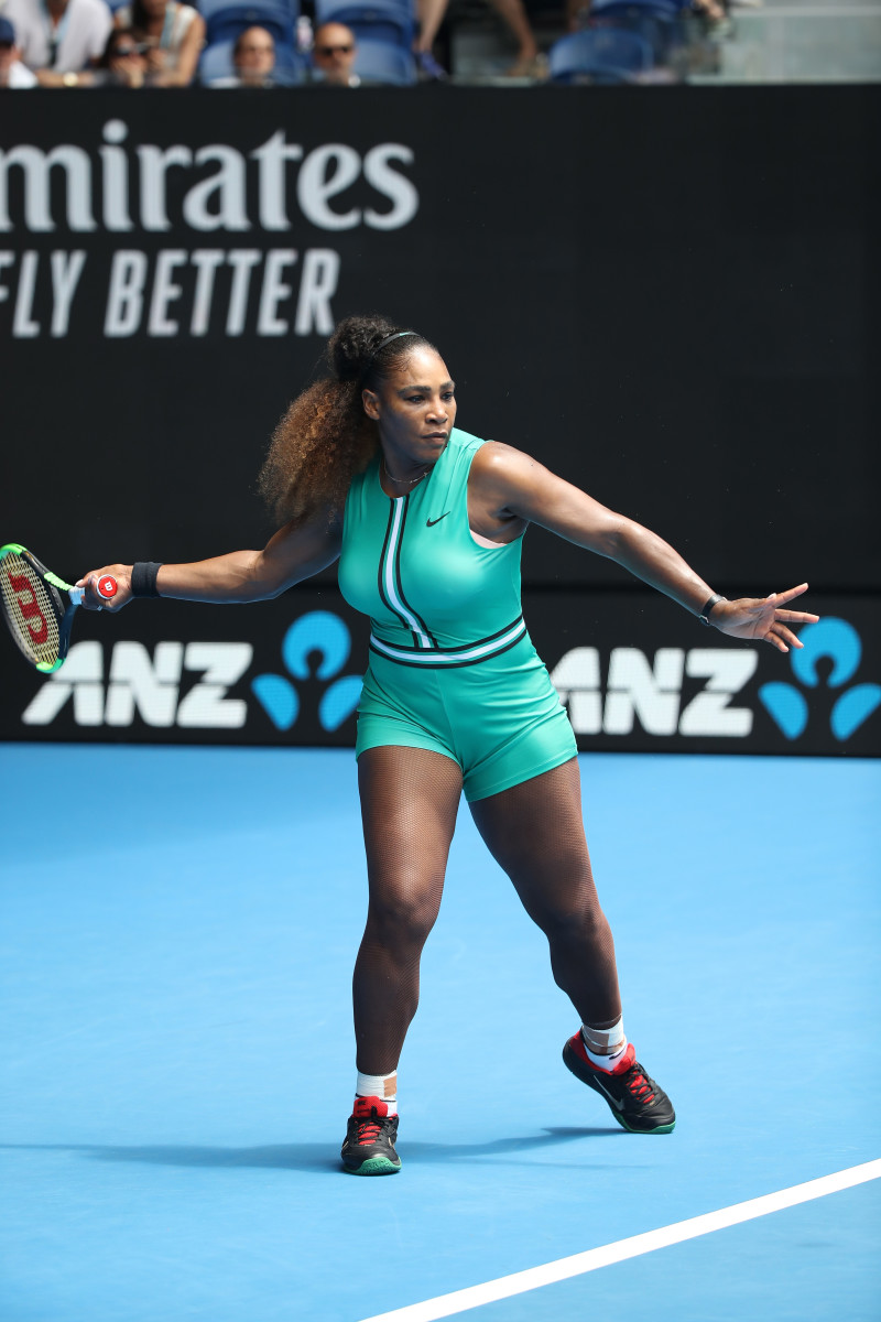 Serena Williams at the 2019 Australian Open in Melbourne. Photo: Mark Kolbe/Getty Images