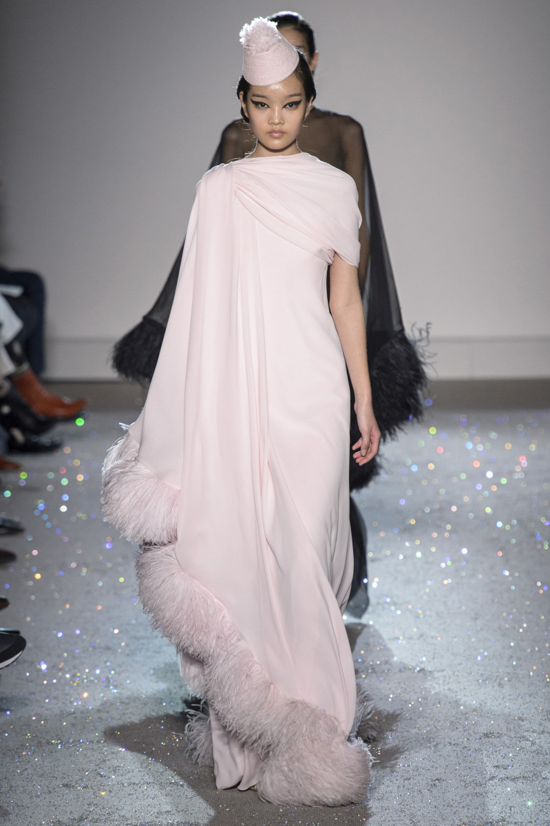 A look from the Giambattista Valli Couture Spring 2019 show. Photo: Imaxtree