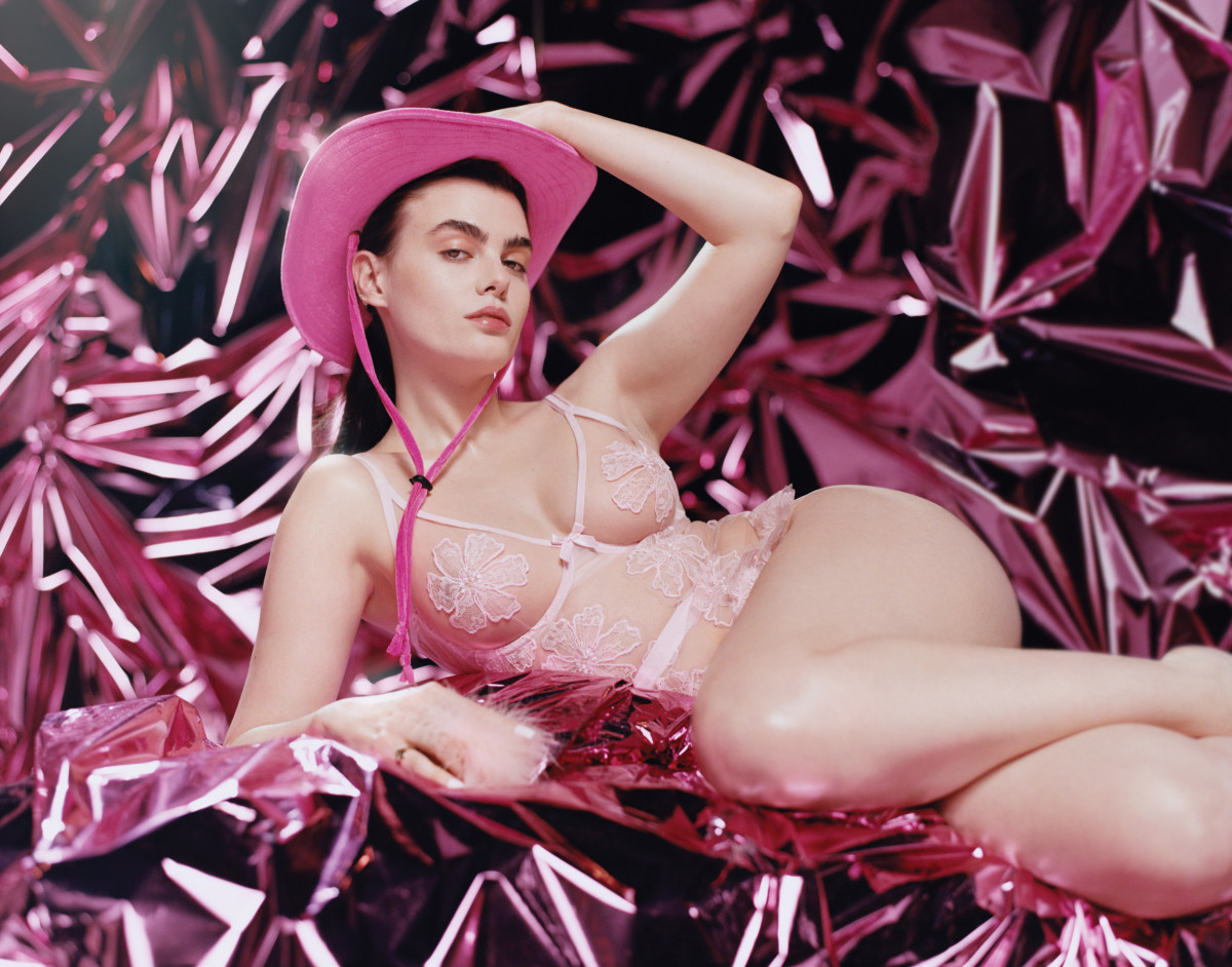 Charli Howard for Agent Provocateur. Photo: Courtesy of Agent Provocateur
