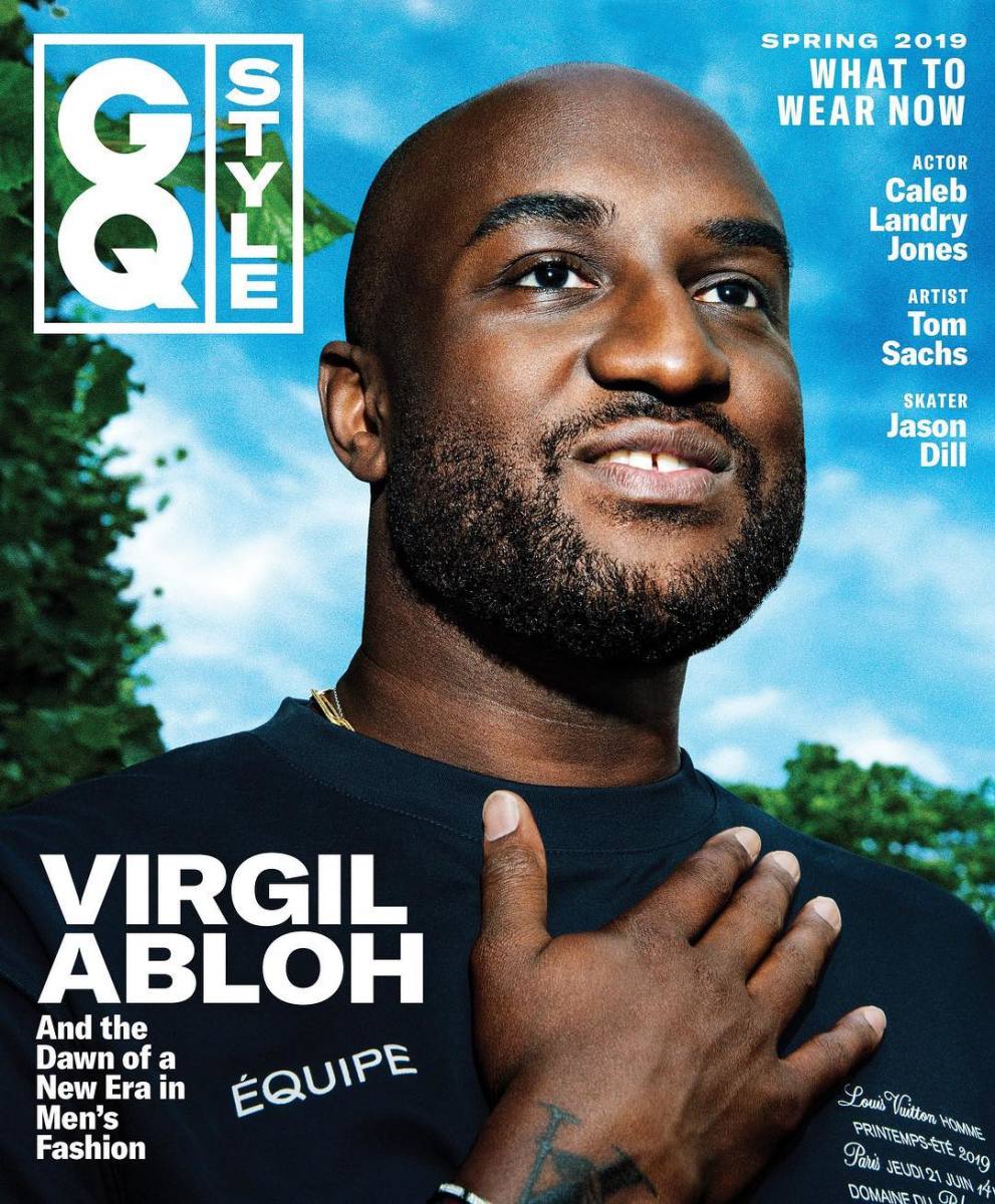 Virgil Abloh on the Spring 2019 cover of "GQ Style." Photo: Pari Dukovic 