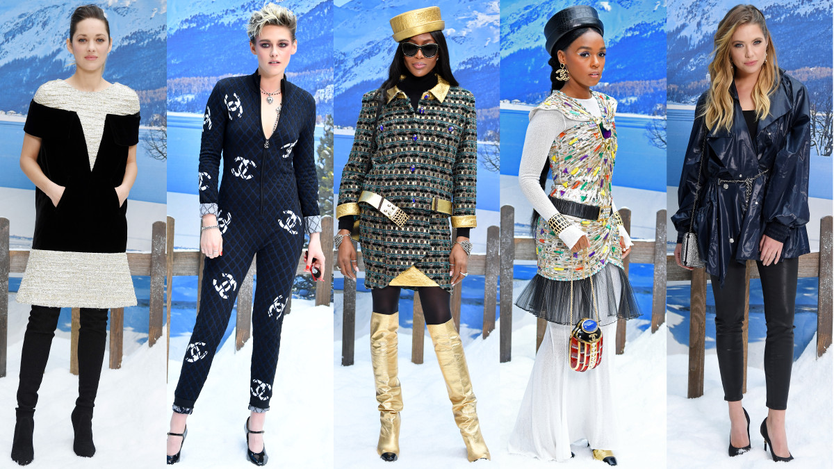 Marion Cotillard, Kristen Stewart, Naomi Campbell, Janelle Monáe and Ashley Benson at the Chanel Fall 2019 runway show. Photos: Pascal Le Segretain/Getty Images